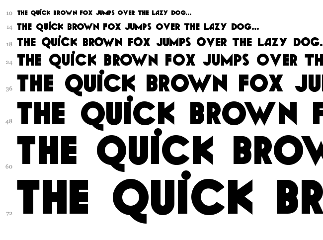 Geomancy font waterfall